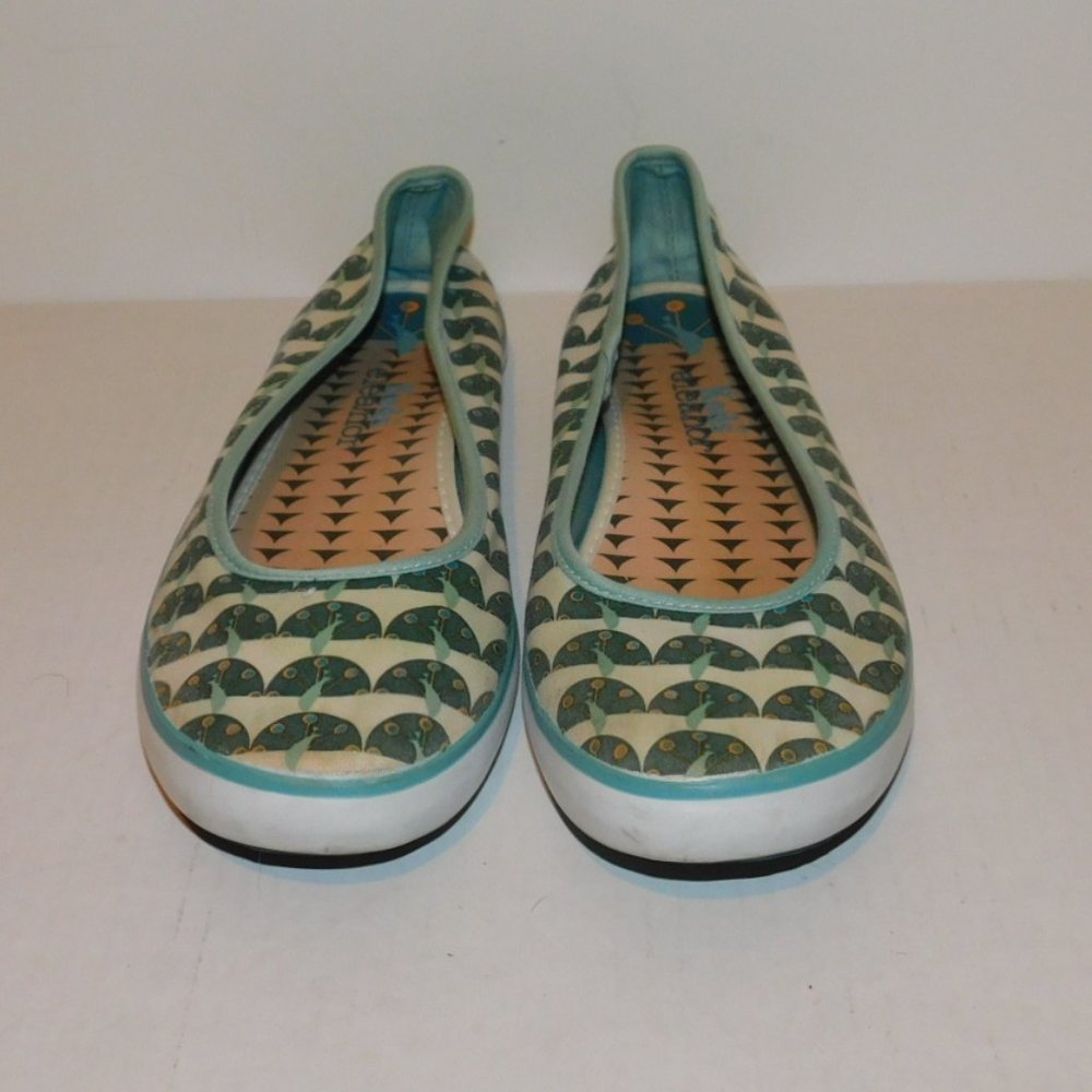 Keds Eleanor Peacock Print Canvas Shoes Size 8